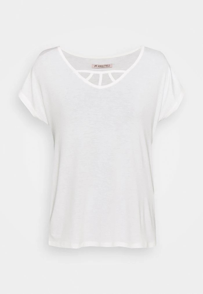 T-Shirt ANNA FIELD Anna Field Basic T-shirt Blanche Femme | VKR-6802745